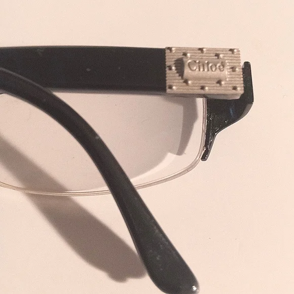 Chloe Women's Eyeglasses Frames Cl1223 Black Half Rim Rectangular - Picture 5 of 9